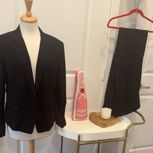Ann Taylor Classic Black Blazer (EUC) & Pant (NWT) Suit